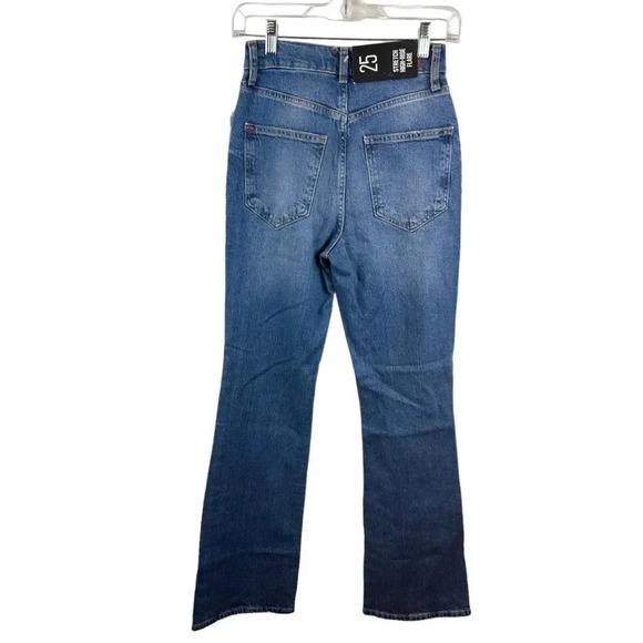 Urban Outfitters High Rise Ripped Flared Jeans Size 25 - Picture 4 of 15